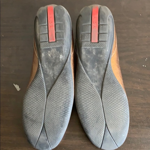 Prada bronze flats, 38.5 with original bag! - Picture 3 of 8